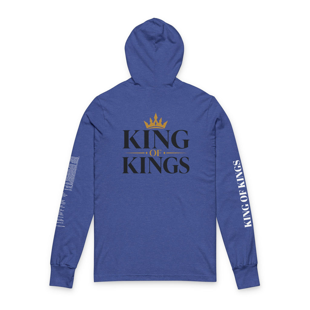 Long Sleeve Hooded Tee — Minimal White Graphic Sleeve Shirt