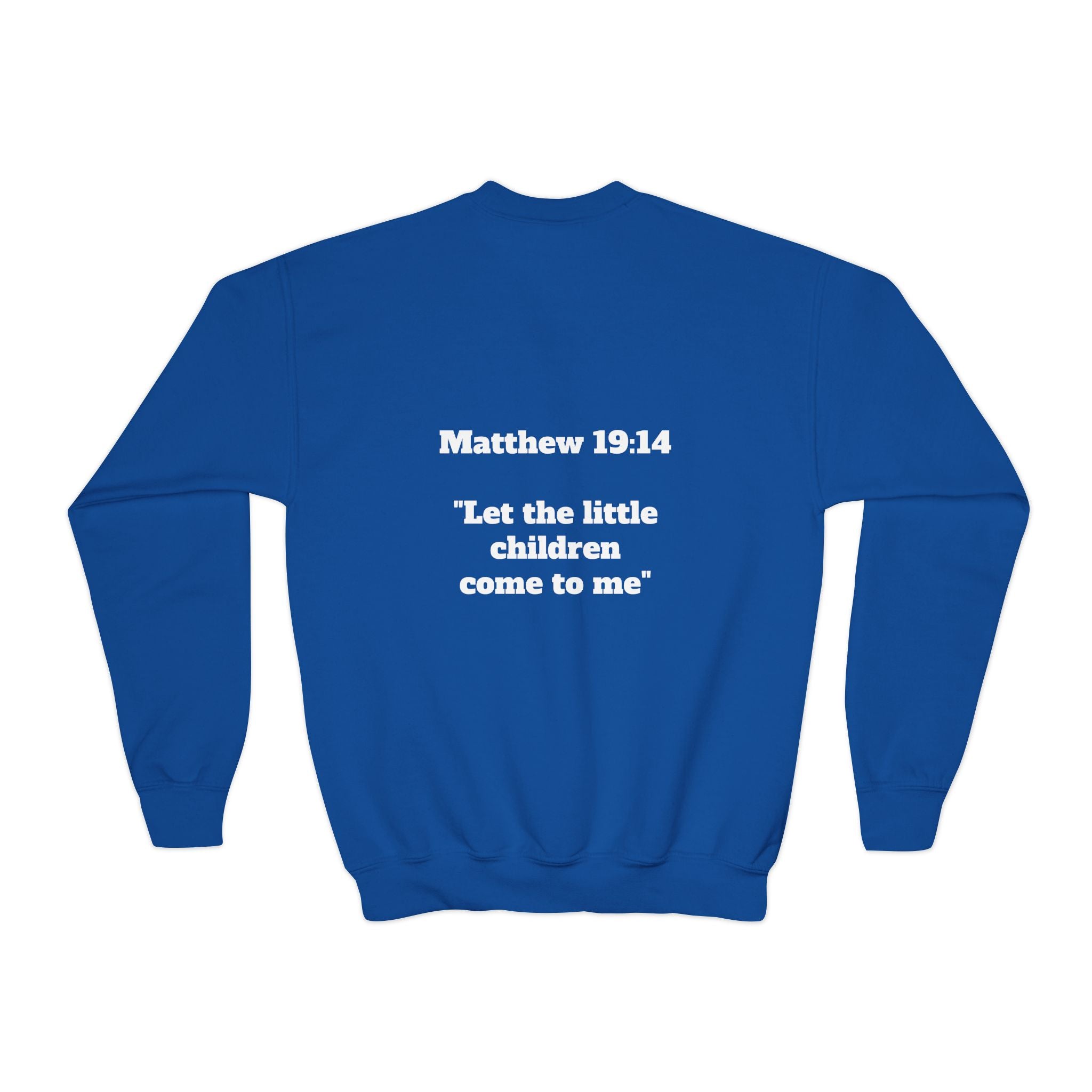 Matthew 19: 14 Youth  Sweatshirt