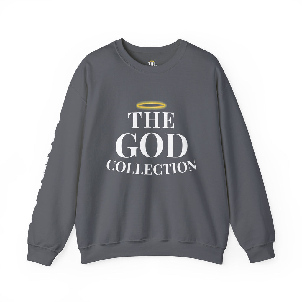 The God Collection sweatshirt | 1 John 4:4 scripture crewneck