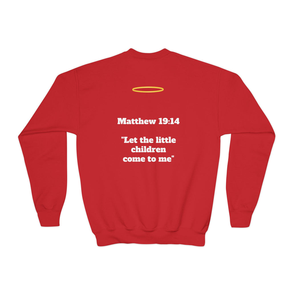 Matthew 19: 14 Youth  Sweatshirt