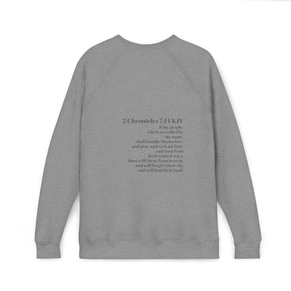Fleece Raglan Sweatshirt 2 Chronicles 7:14