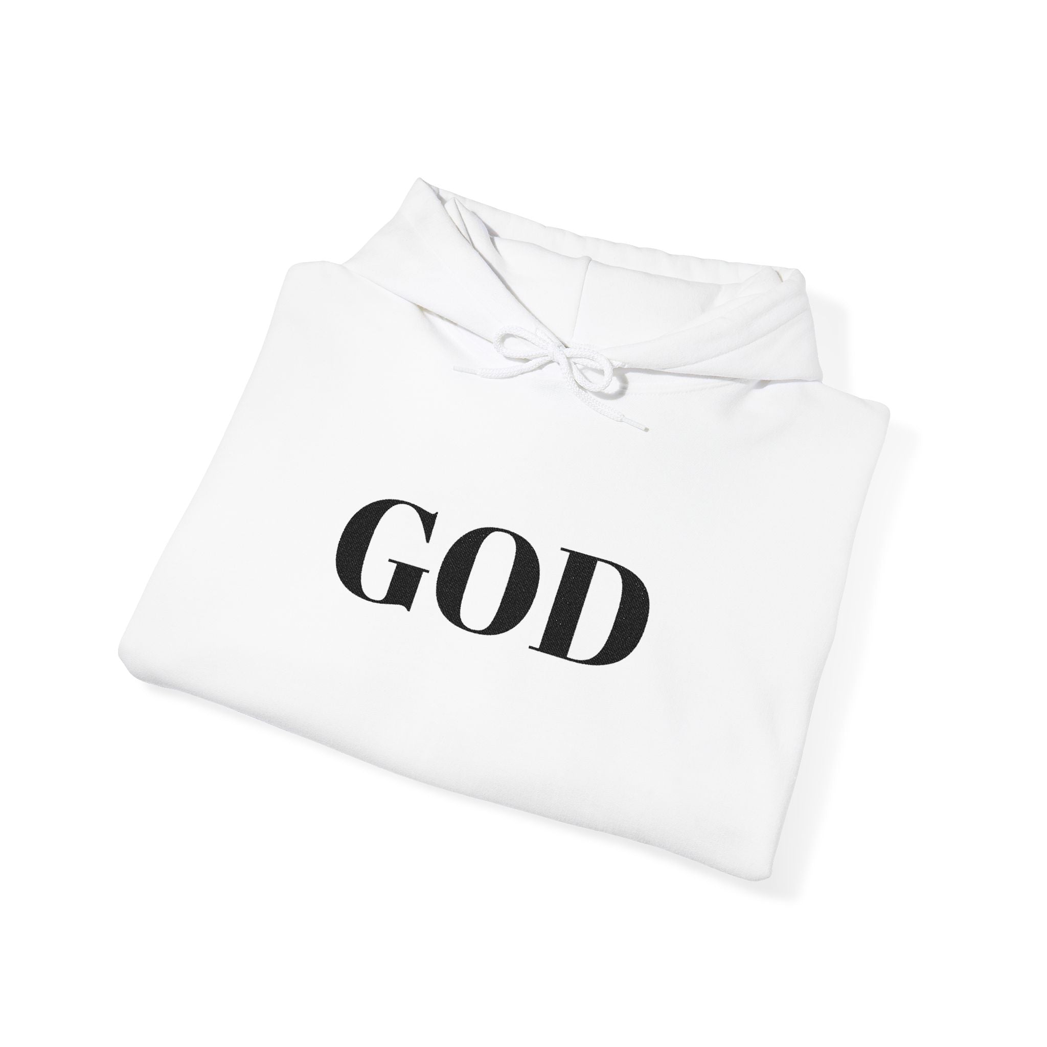 The GOD Hoodie - Minimal Faith Statement Sweatshirt