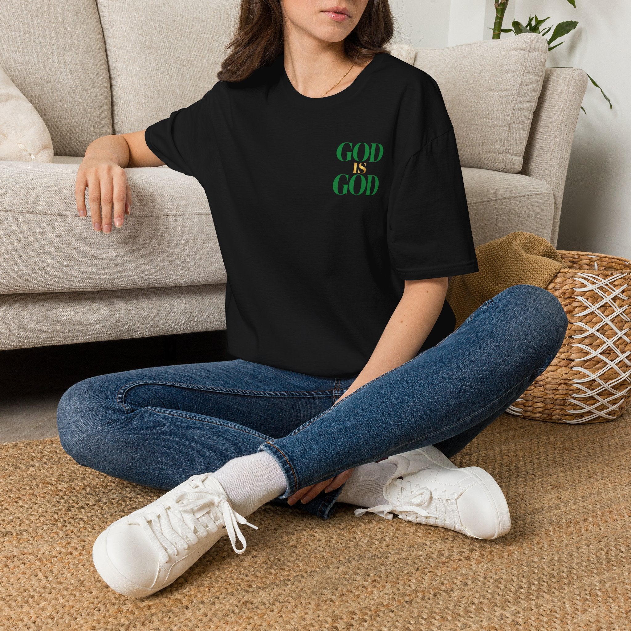 God Is God T-Shirt — Faith Inspired Minimalist Christian Tee