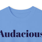 Audacious Long Sleeve Tee — "Audacious in God" Inspirational Faith Shirt