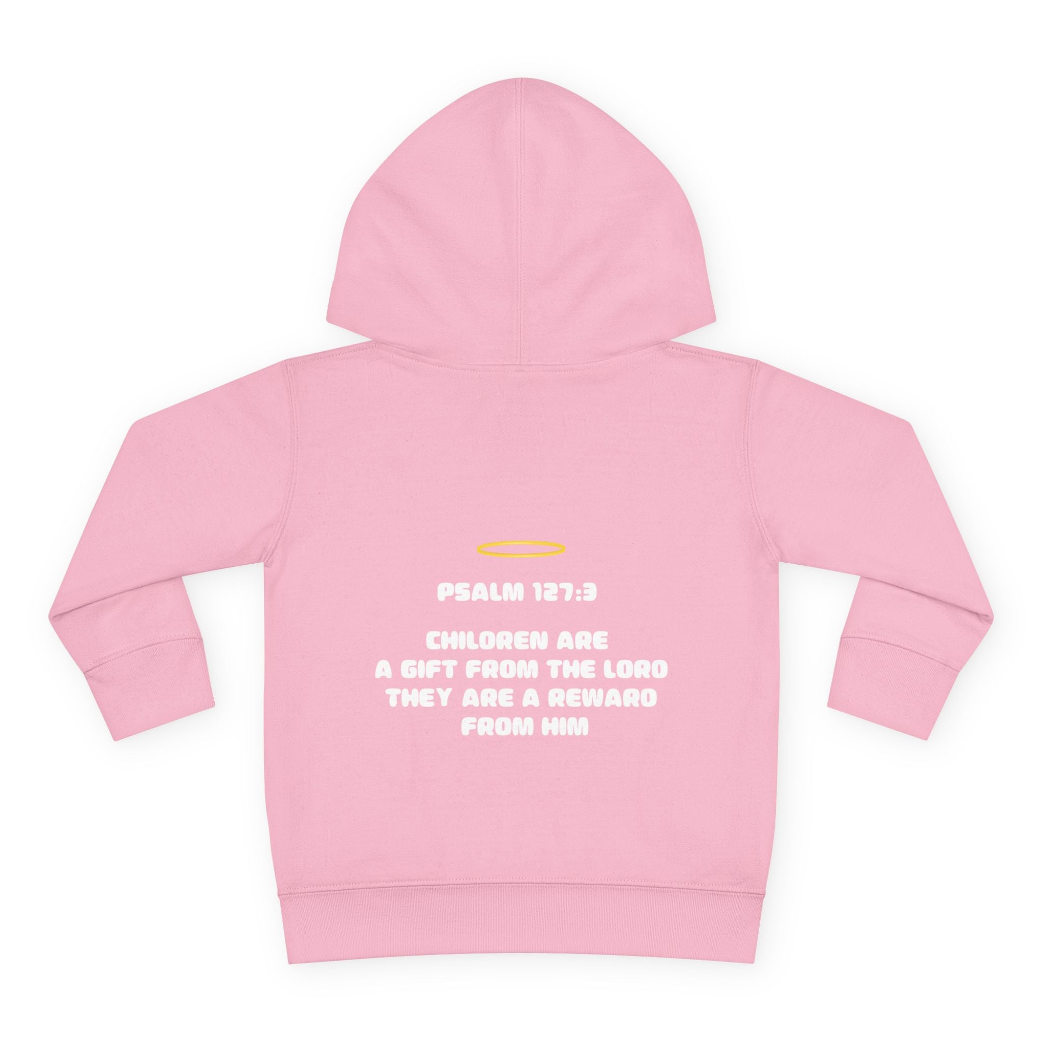Psalm 127:3 Toddler Hoodie | Halo Graphic Pullover
