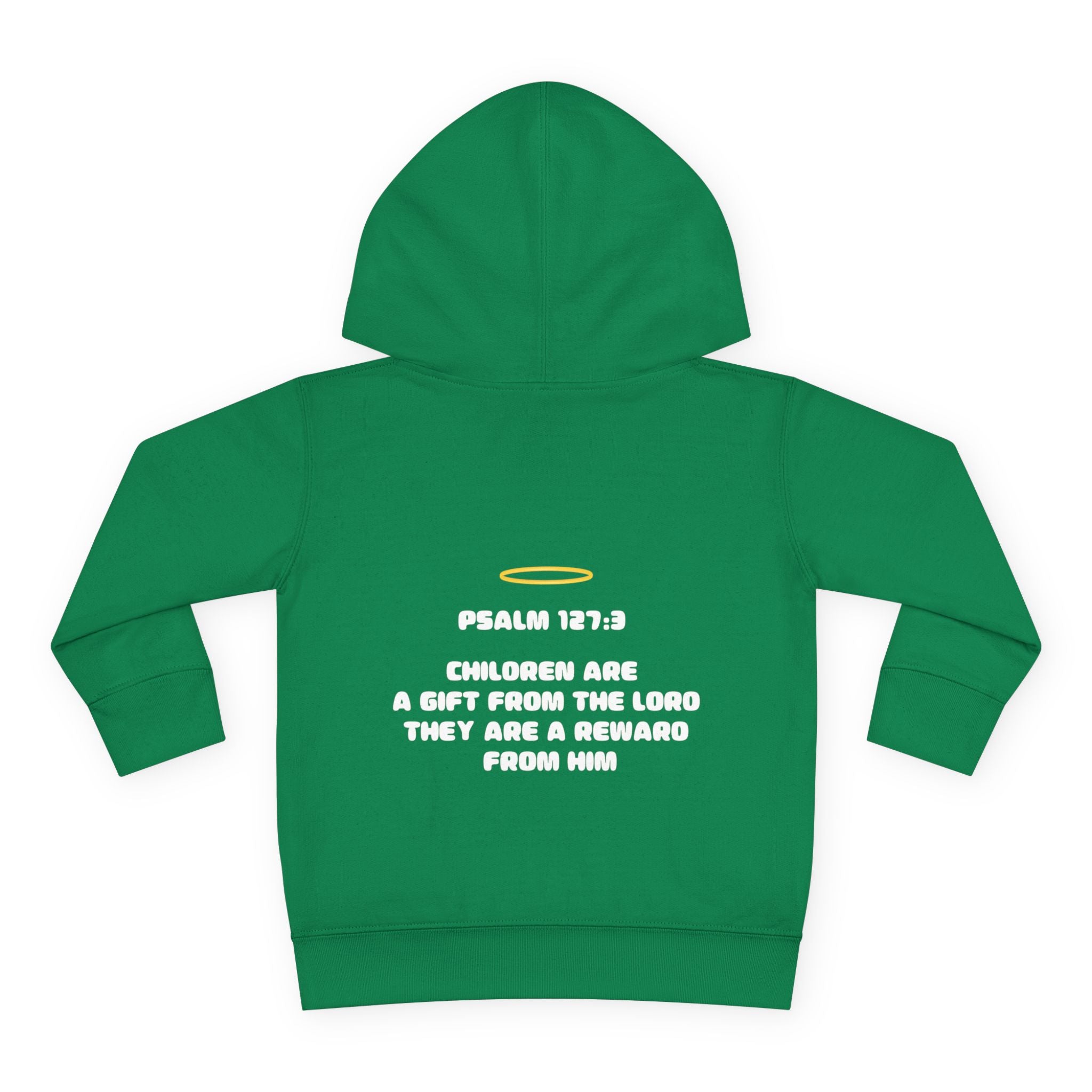 Psalm 127:3 Toddler Hoodie | Halo Graphic Pullover