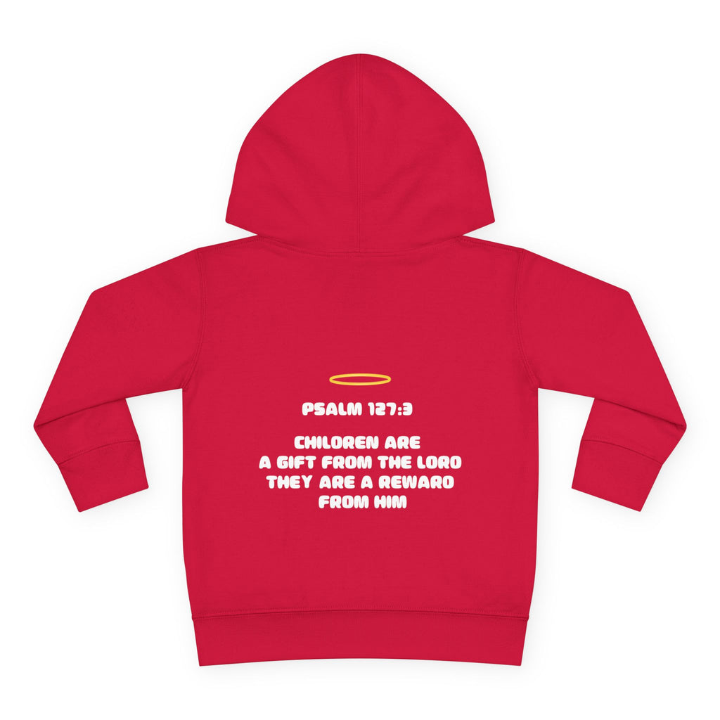 Psalm 127:3 Toddler Hoodie | Halo Graphic Pullover