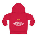 Psalm 127:3 Toddler Hoodie | Halo Graphic Pullover