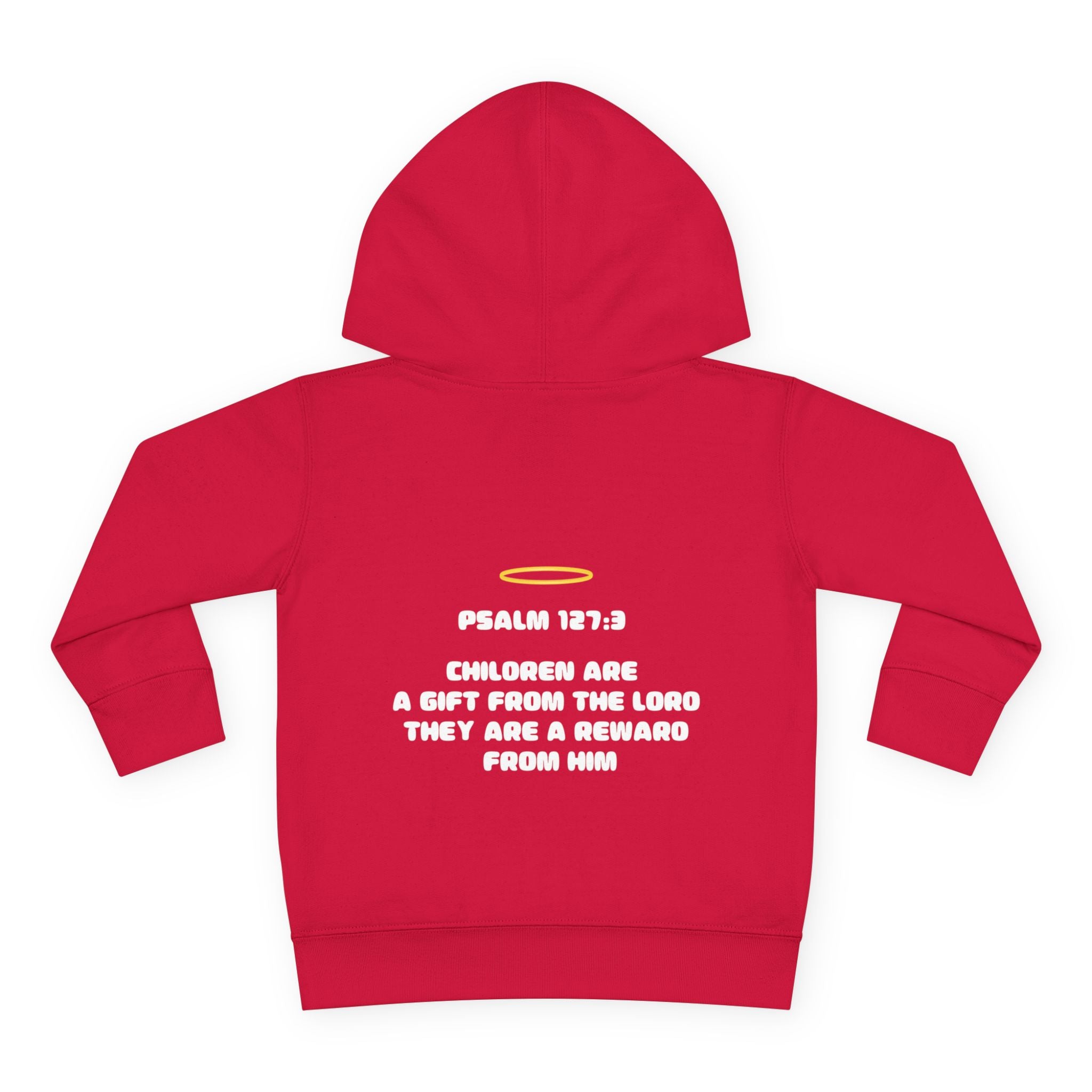 Psalm 127:3 Toddler Hoodie | Halo Graphic Pullover