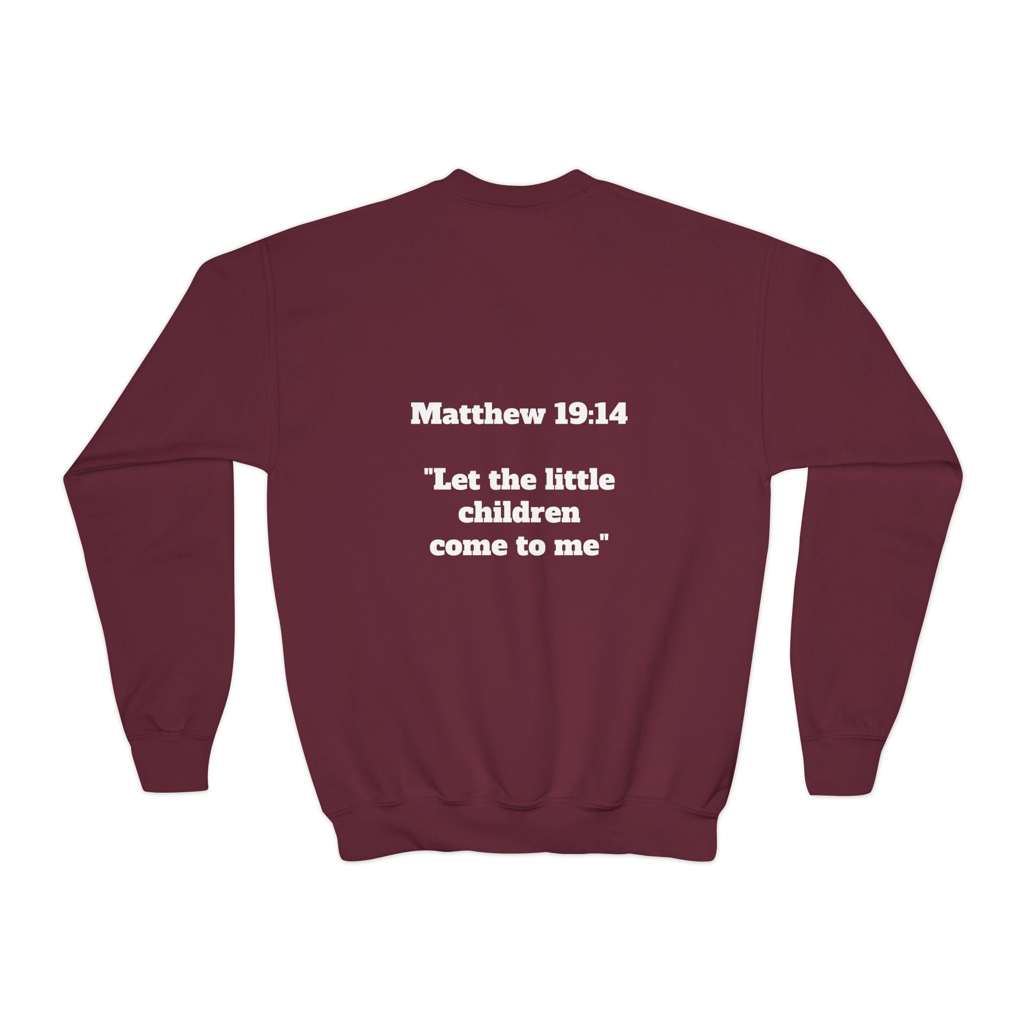 Matthew 19: 14 Youth  Sweatshirt