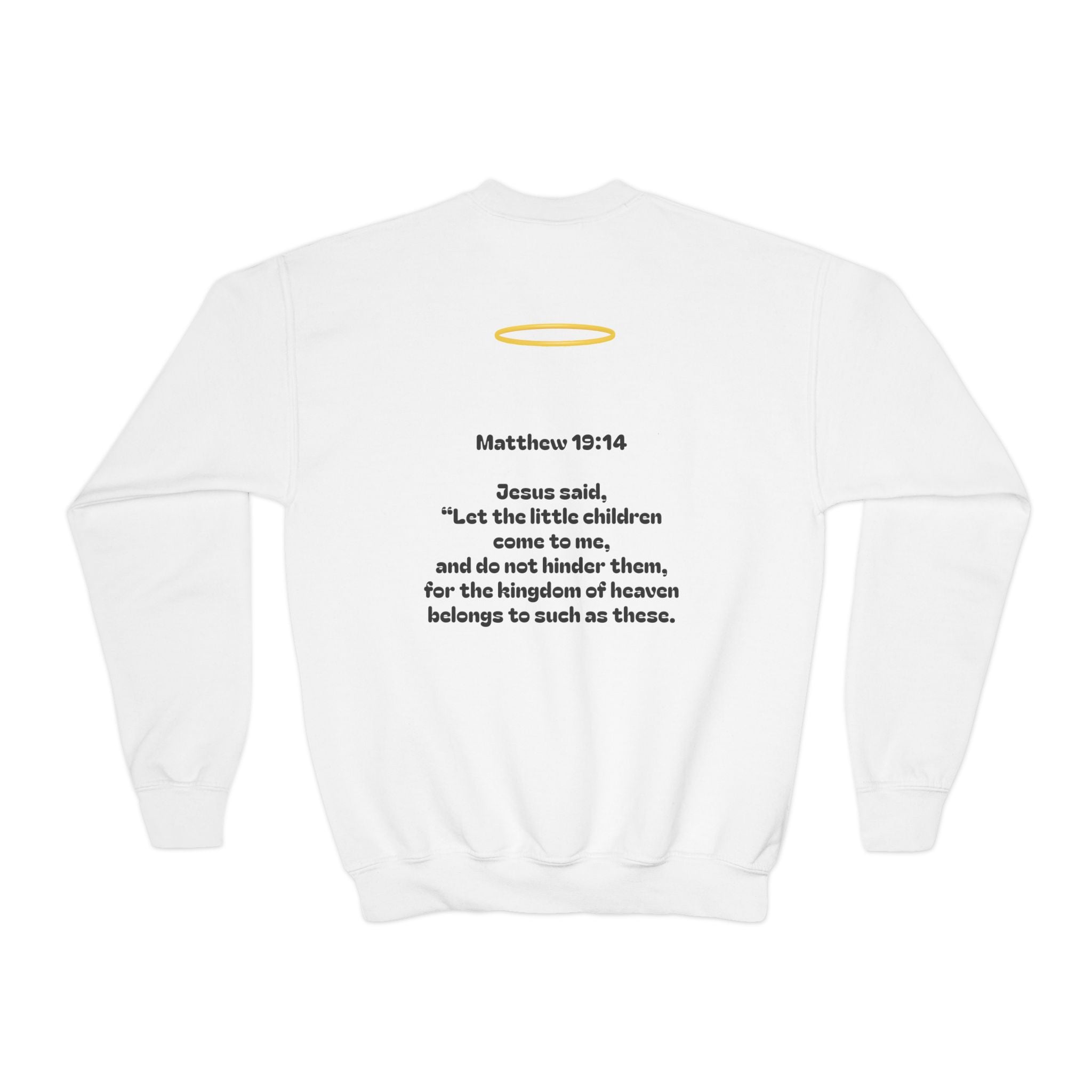 Matthew 19: 14 Youth  Sweatshirt