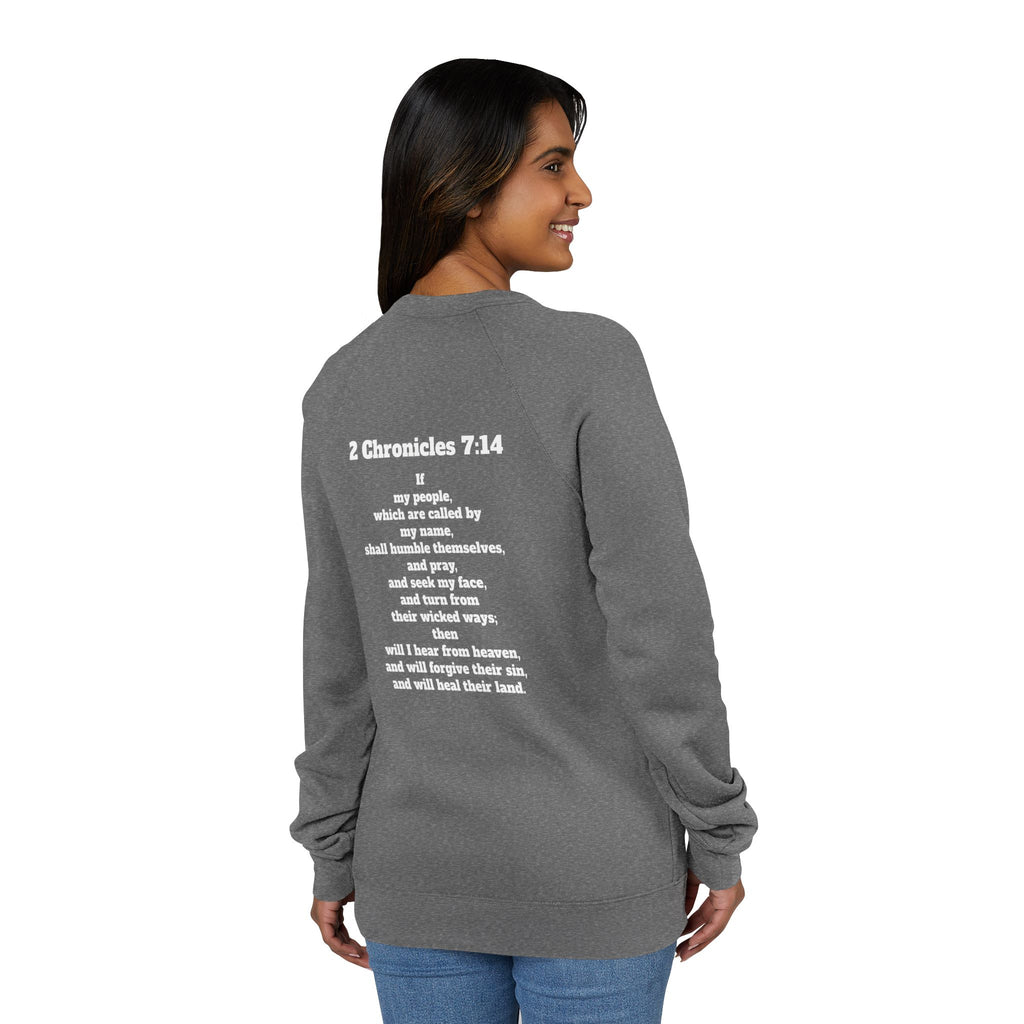 2 Chronicles 7:14 Fleece Raglan Sweatshirt