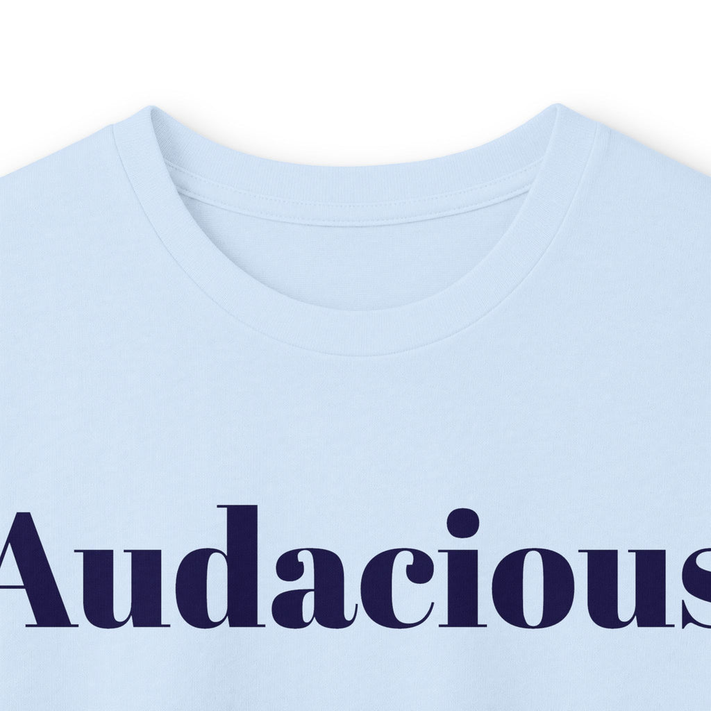 Audacious Long Sleeve Tee — "Audacious in God" Inspirational Faith Shirt