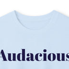 Audacious Long Sleeve Tee — "Audacious in God" Inspirational Faith Shirt