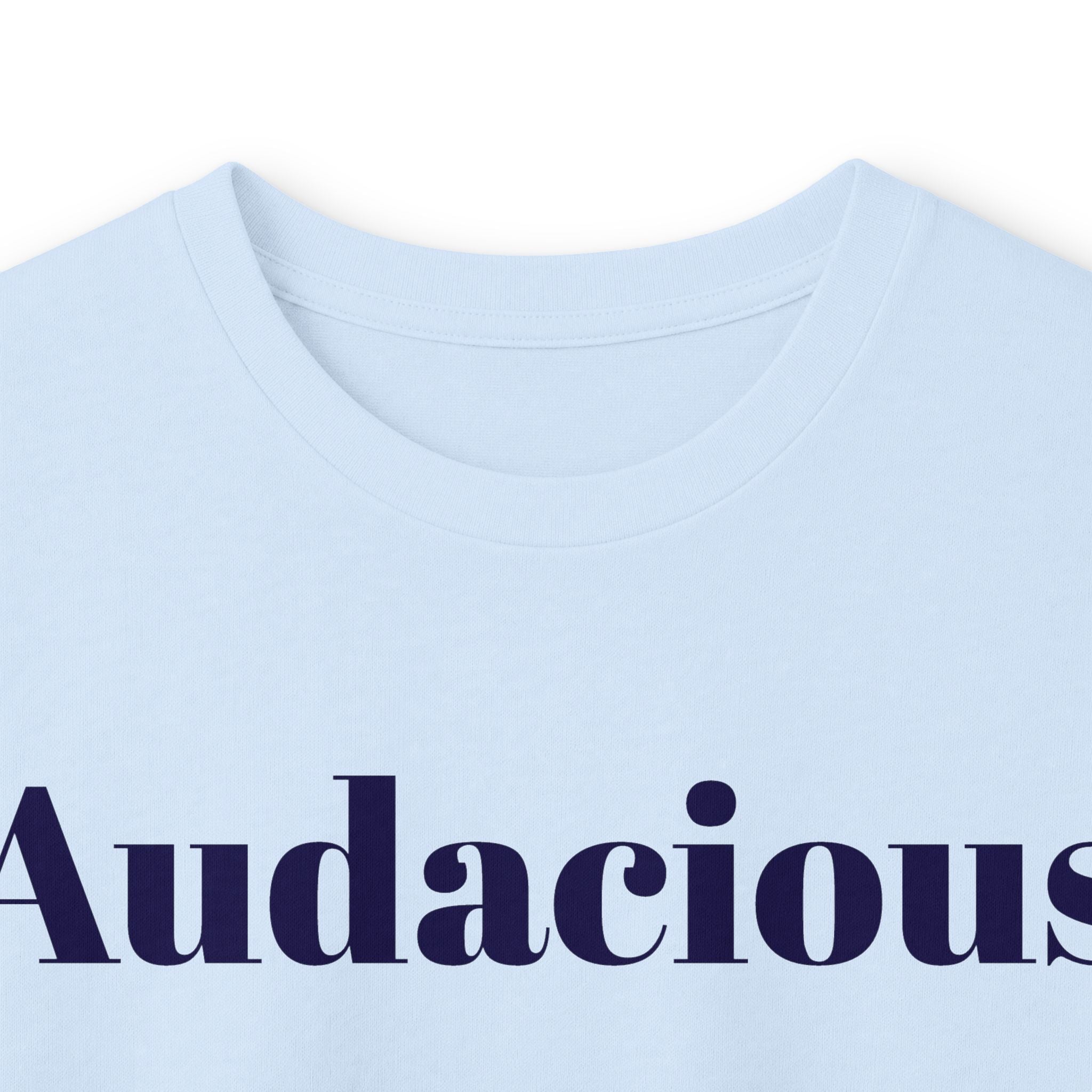 Audacious Long Sleeve Tee — "Audacious in God" Inspirational Faith Shirt