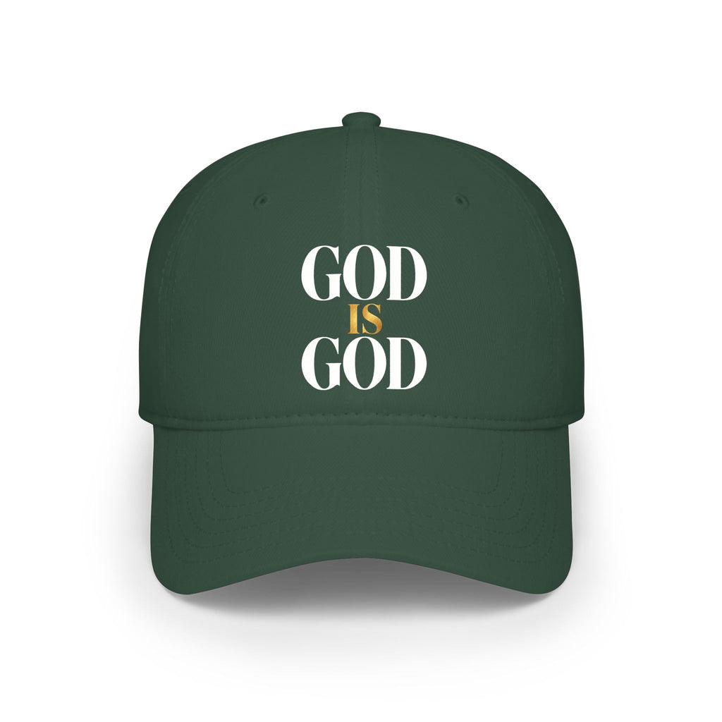 GOD IS GOD  Embroidered Cap — Christian Faith Baseball Hat