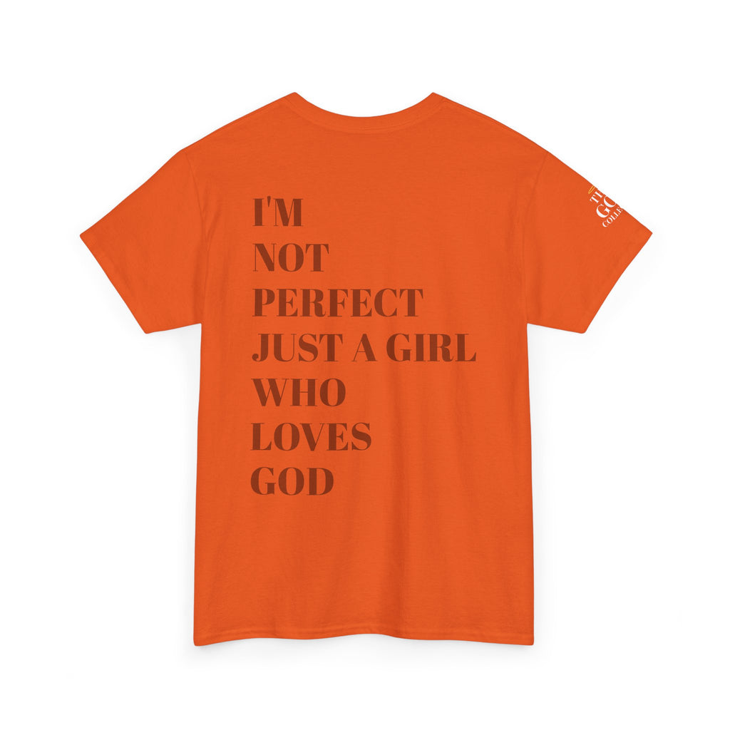 Just a girl who love God Heavy Cotton Tee