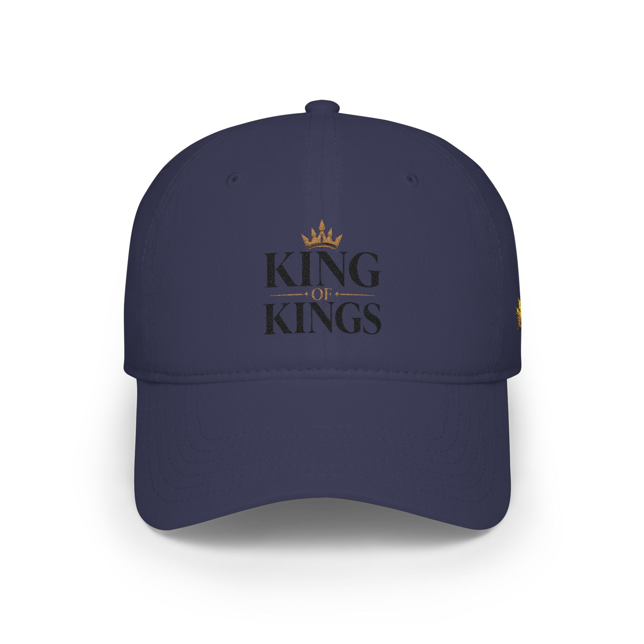 King of Kings Revelation 19:16 Baseball Cap — Embroidered Crown Hat