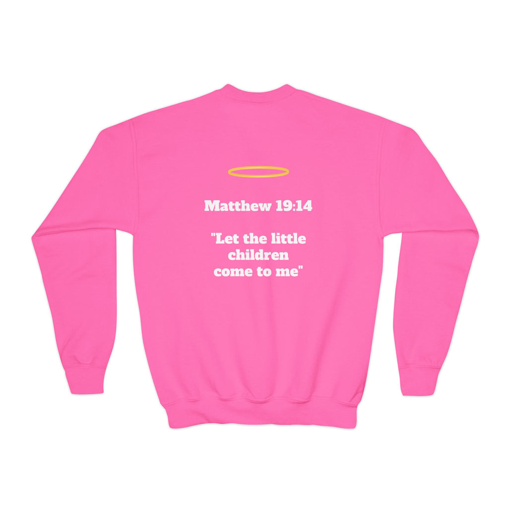 Matthew 19: 14 Youth  Sweatshirt