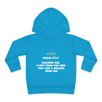 Psalm 127:3 Toddler Hoodie | Halo Graphic Pullover