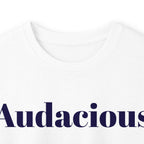 Audacious Long Sleeve Tee — "Audacious in God" Inspirational Faith Shirt