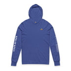 Long Sleeve Hooded Tee — Minimal White Graphic Sleeve Shirt