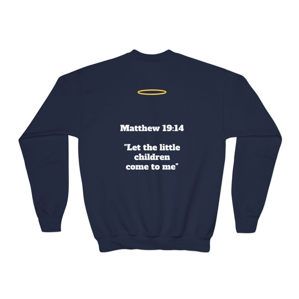 Matthew 19: 14 Youth  Sweatshirt
