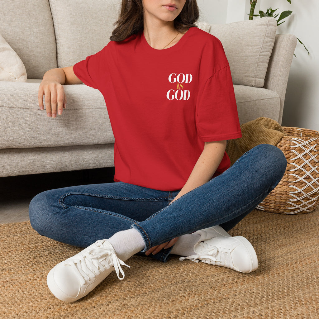 God Is God T-Shirt — Faith Inspired Minimalist Christian Tee