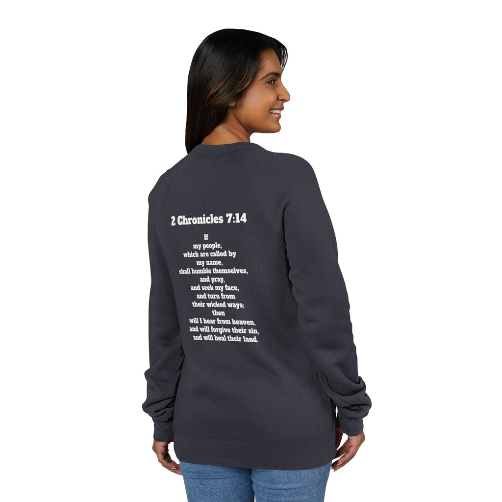 2 Chronicles 7:14 Fleece Raglan Sweatshirt