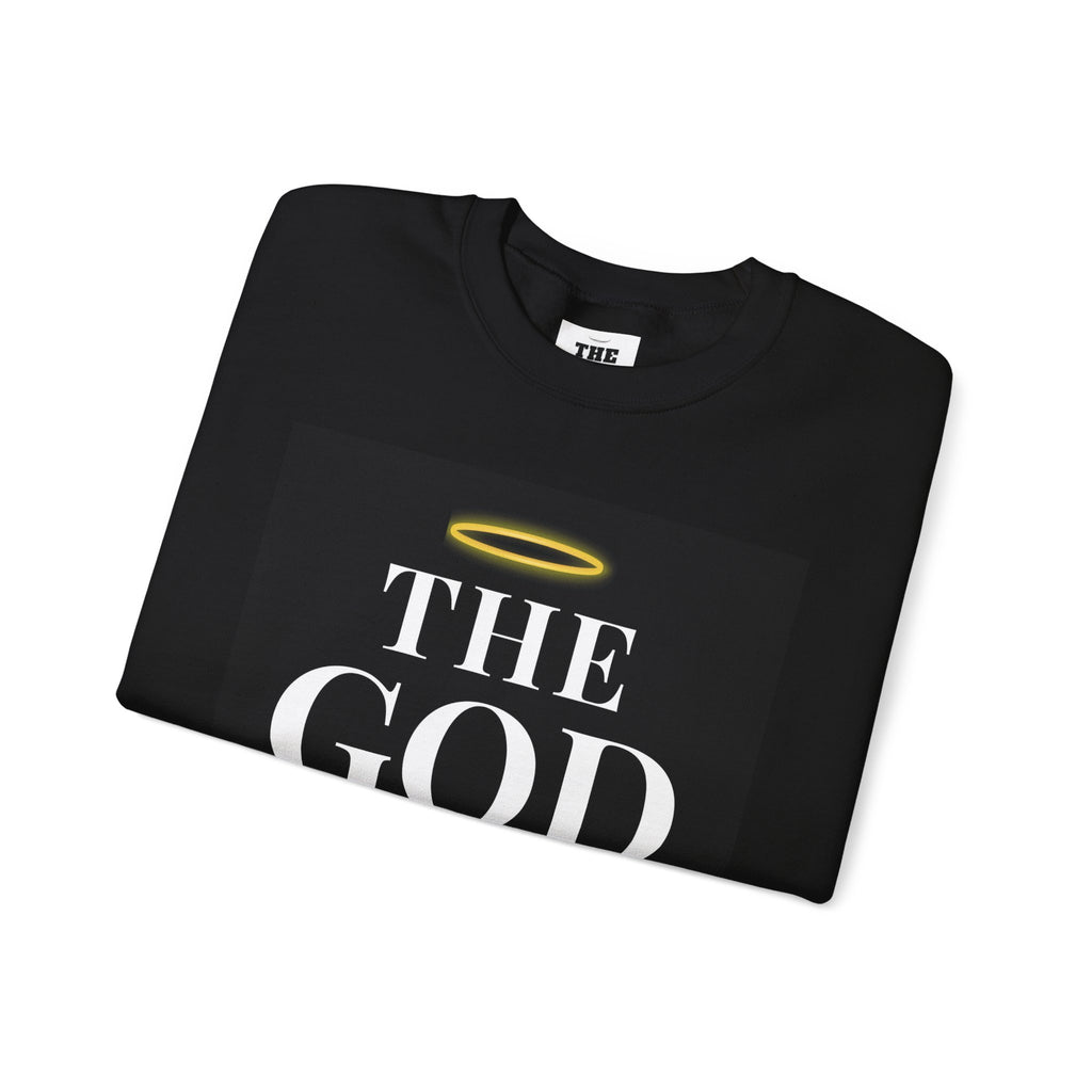 Crewneck Sweatshirt — "The God Collection" Christian Scripture Design (Matthew 6:33, "Above All")