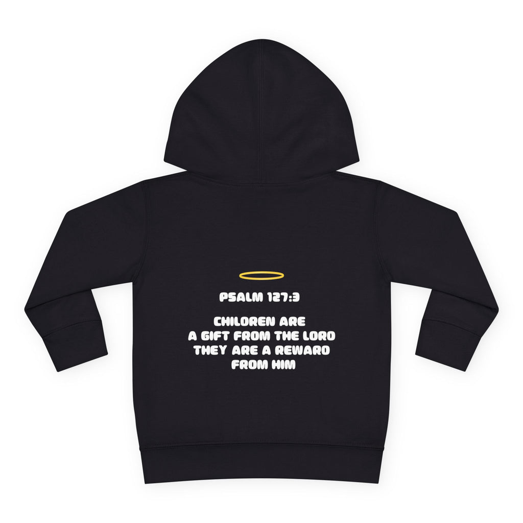 Psalm 127:3 Toddler Hoodie | Halo Graphic Pullover