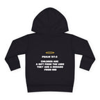 Psalm 127:3 Toddler Hoodie | Halo Graphic Pullover