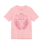 My Earth Angel Went to Heaven Mom Tee —  Angel Wings T‑Shirt