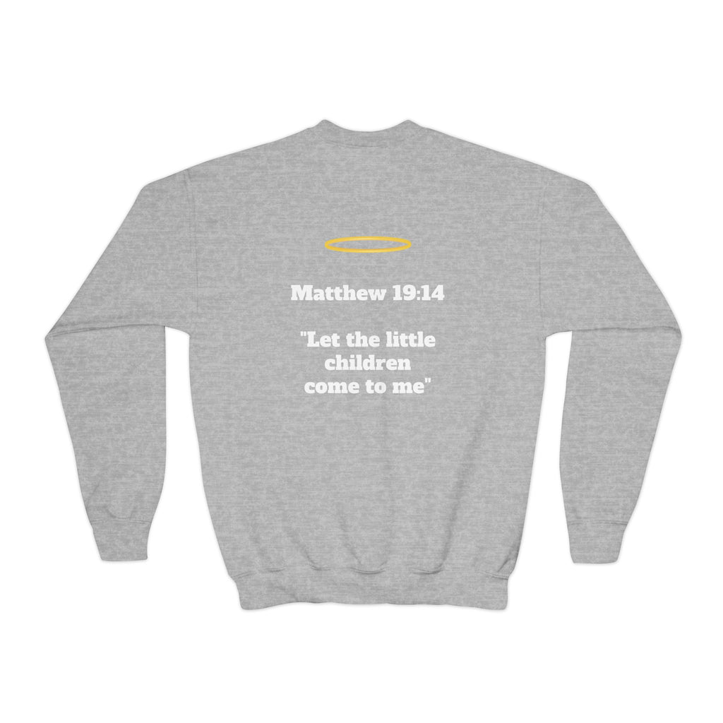 Matthew 19: 14 Youth  Sweatshirt