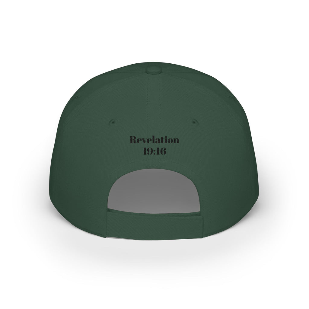 King of Kings Revelation 19:16 Baseball Cap — Embroidered Crown Hat