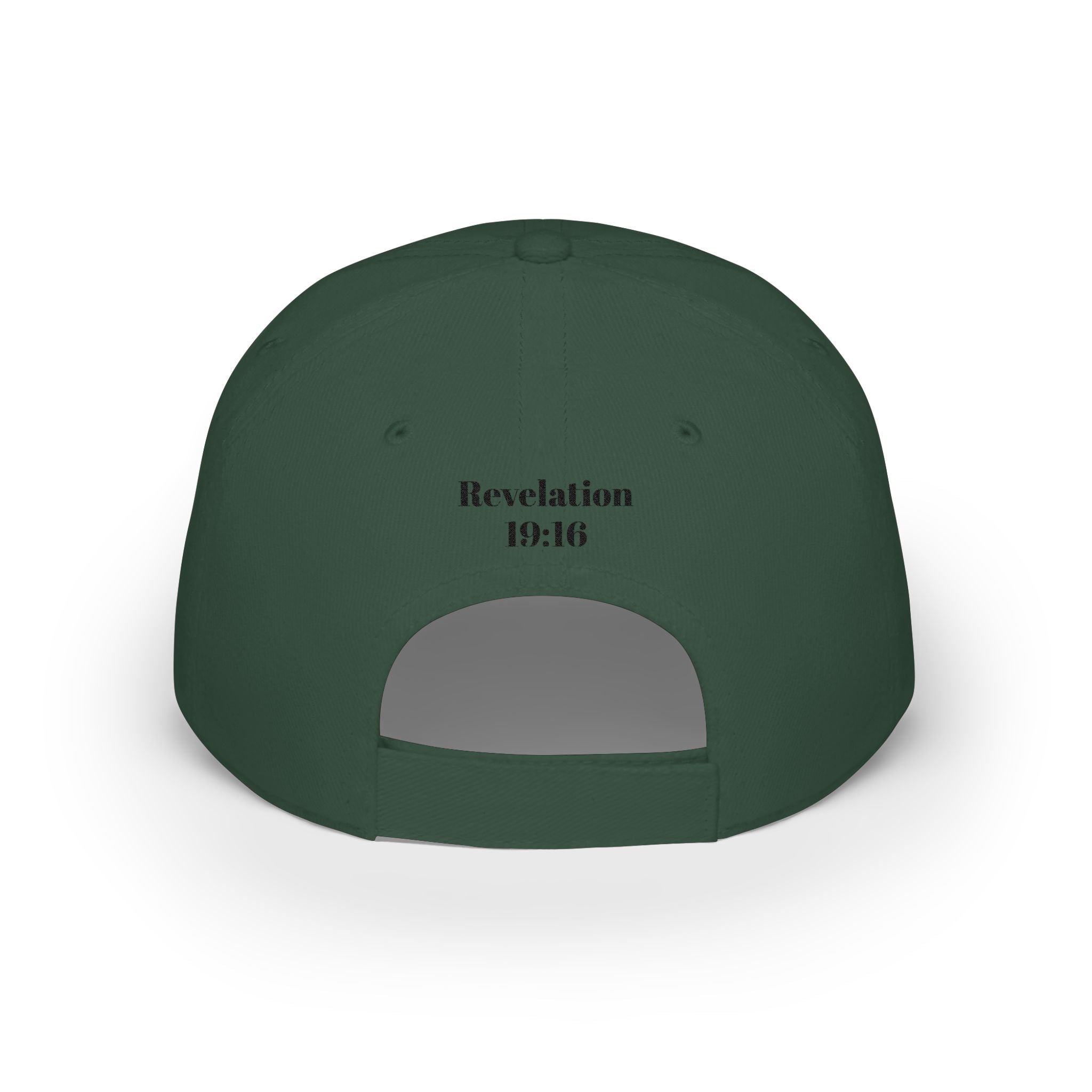 King of Kings Revelation 19:16 Baseball Cap — Embroidered Crown Hat