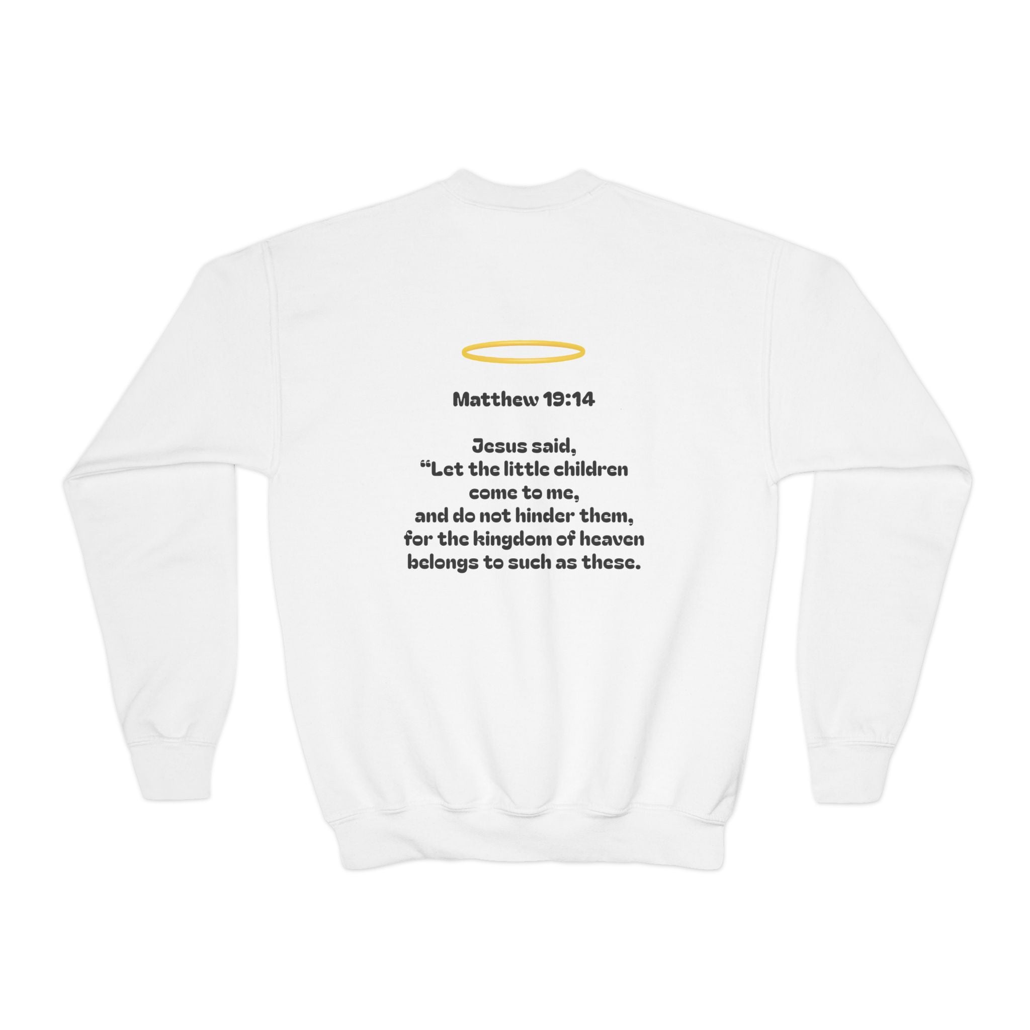 Matthew 19: 14 Youth  Sweatshirt