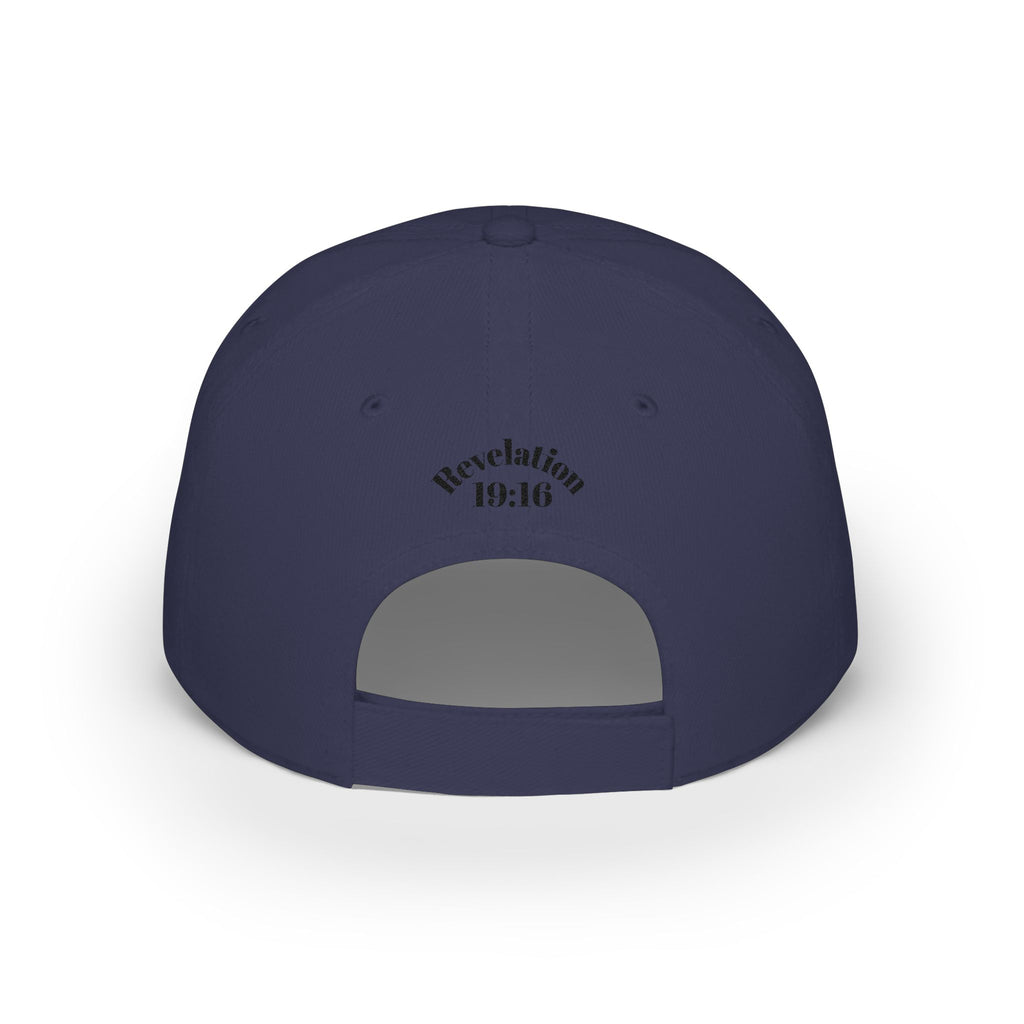 King of Kings Revelation 19:16 Baseball Cap — Embroidered Crown Hat