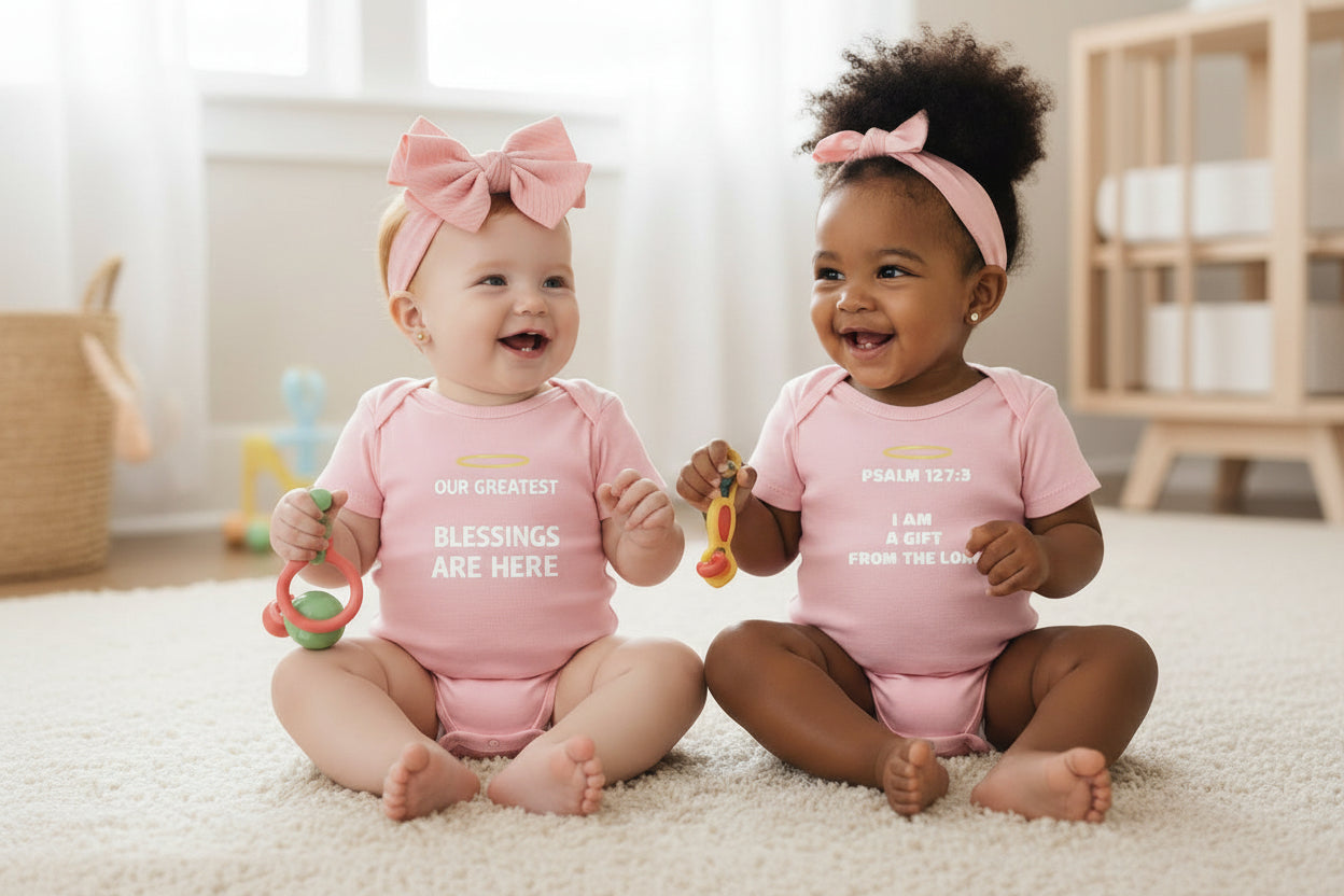 — "I Am a Gift from GOD" Psalm 127:3 Baby Onesie