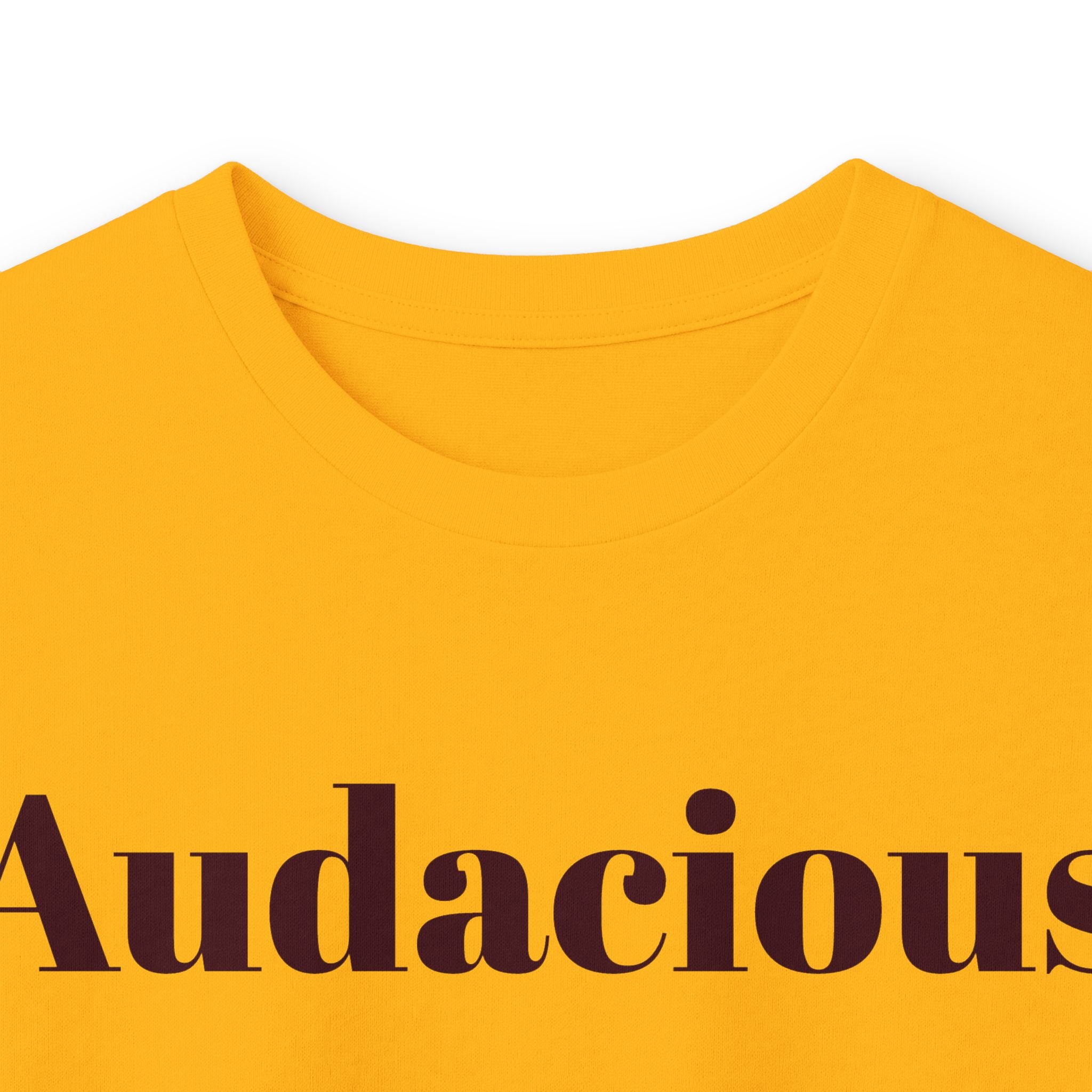 Audacious Long Sleeve Tee — "Audacious in God" Inspirational Faith Shirt