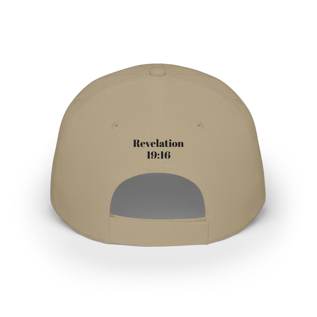 King of Kings Revelation 19:16 Baseball Cap — Embroidered Crown Hat