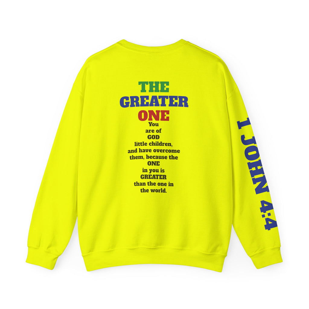 The God Collection sweatshirt | 1 John 4:4 scripture crewneck