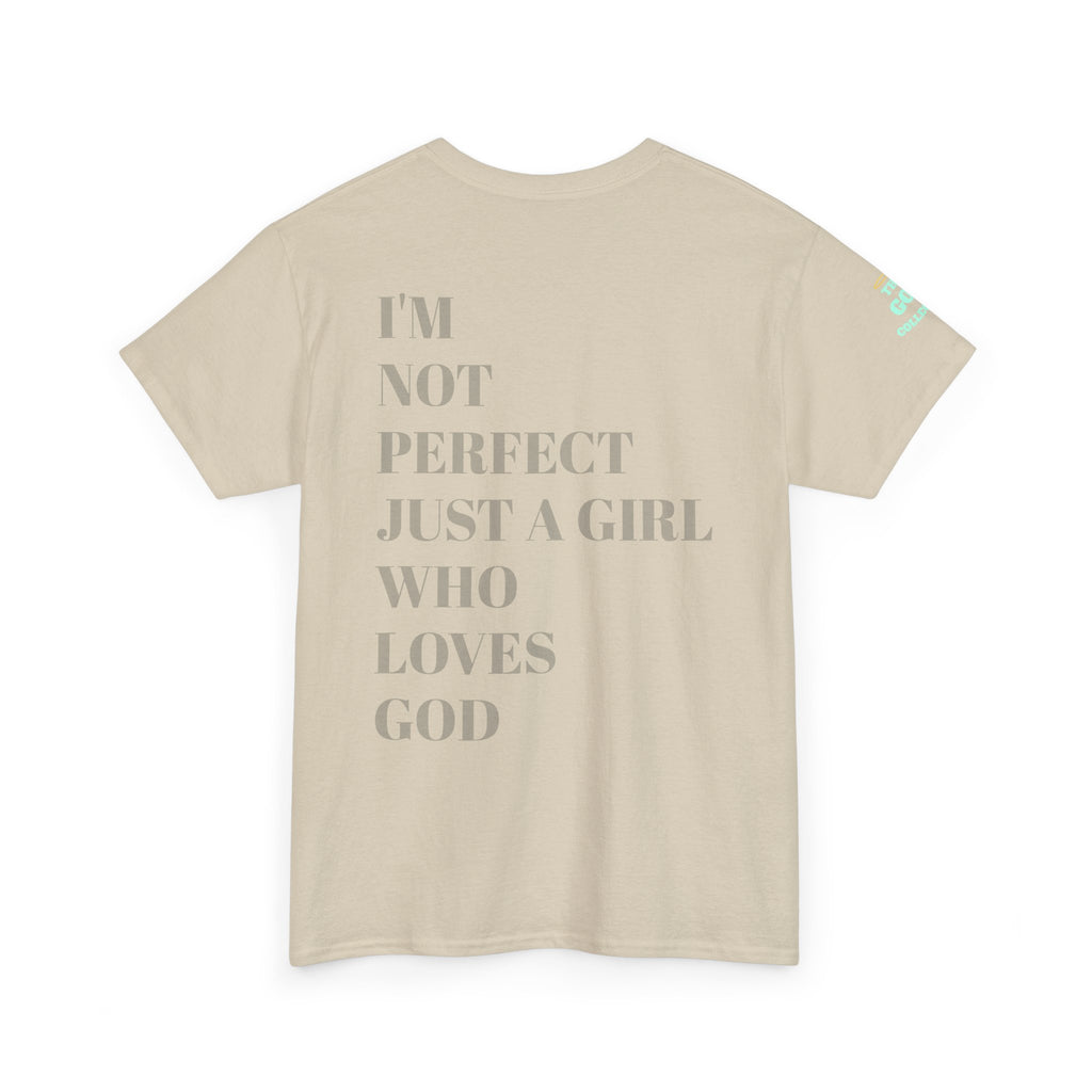 Just a girl who love God Heavy Cotton Tee