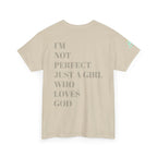 Just a girl who love God Heavy Cotton Tee