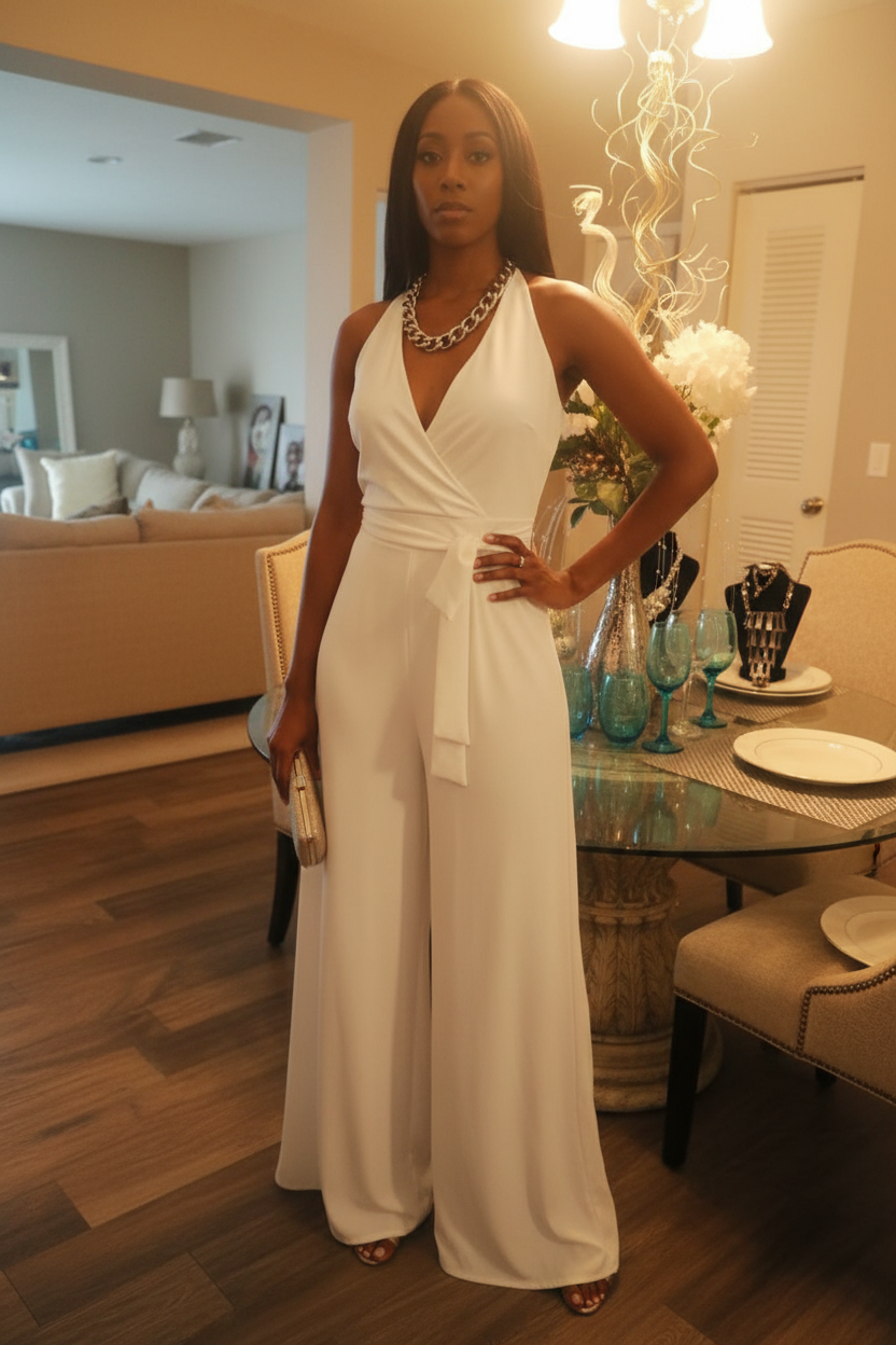 White jumpsuit