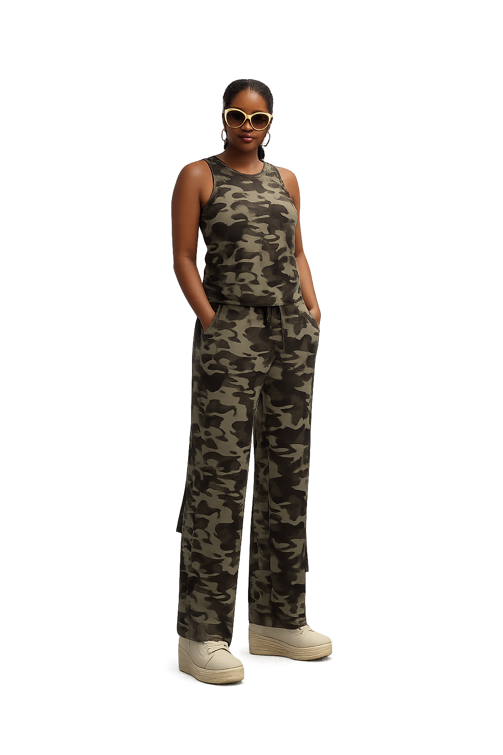 Camouflage jumpsuit