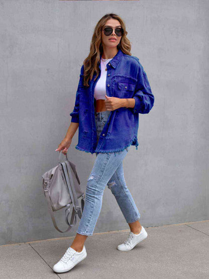 Distressed Denim Jacket