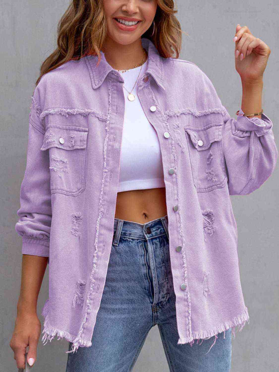 Distressed Denim Jacket