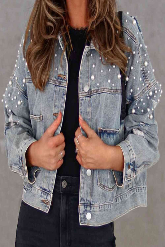 Beaded Denim Jacket