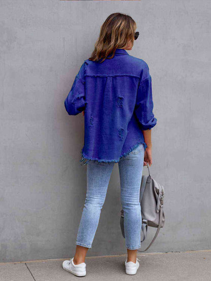 Distressed Denim Jacket